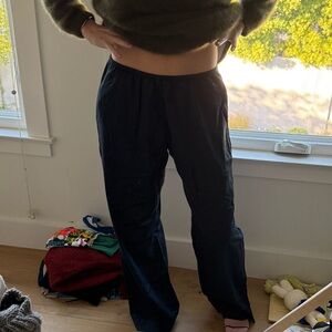 LESET navy cotton pants